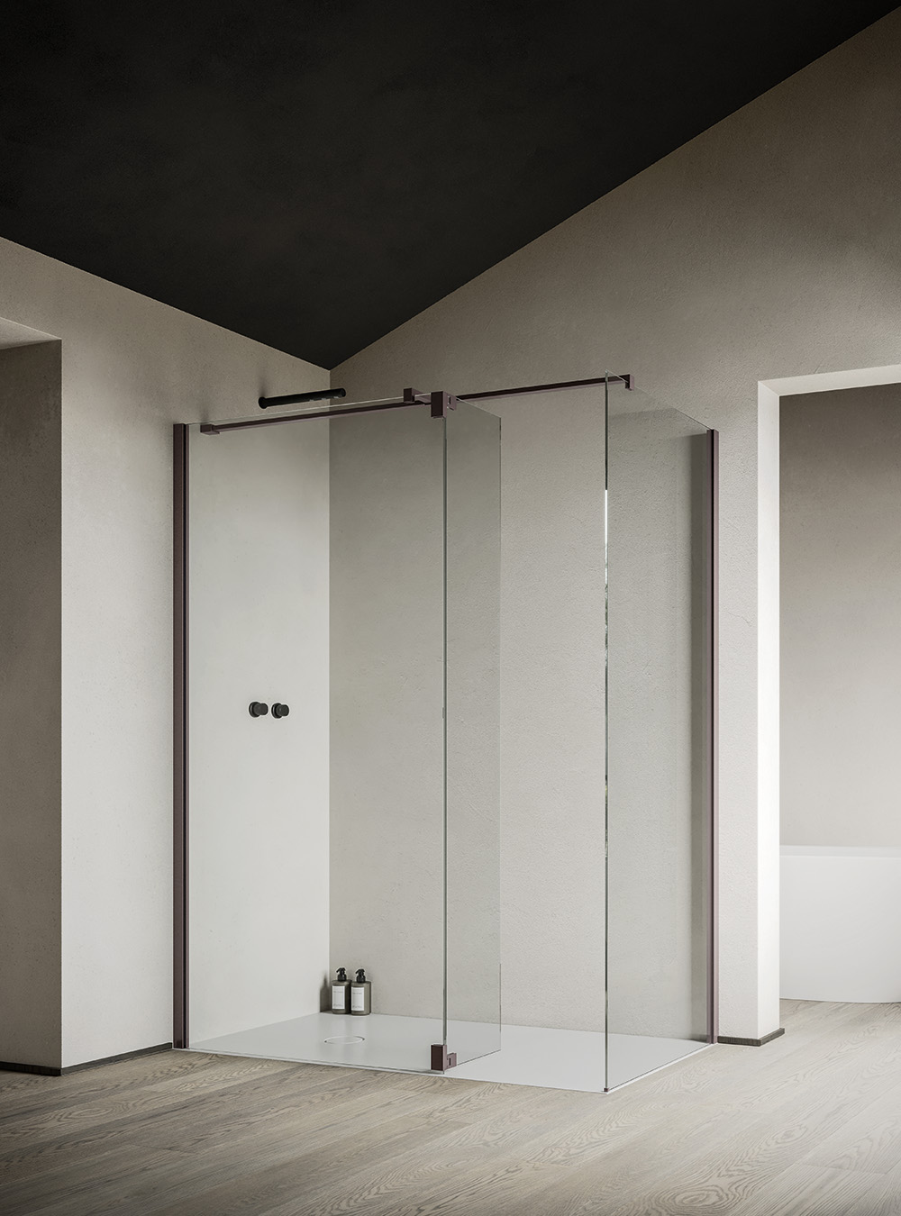 Vento walk-in corner - Ibra Showers